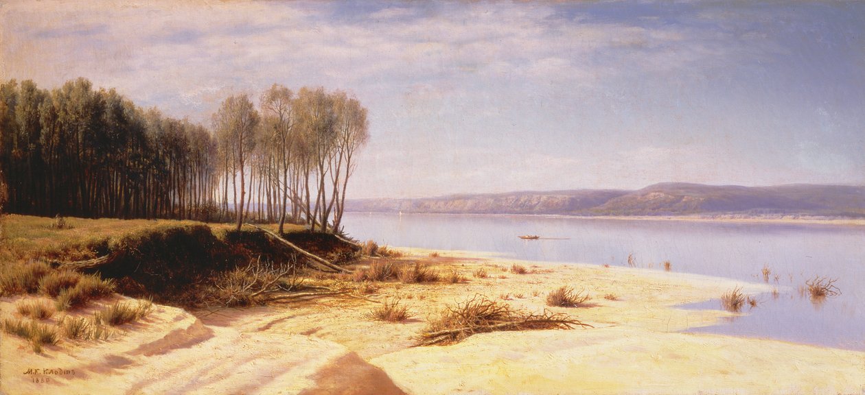 Volgalla, 1880 tekijältä Mikhail Konstantinovich Klodt