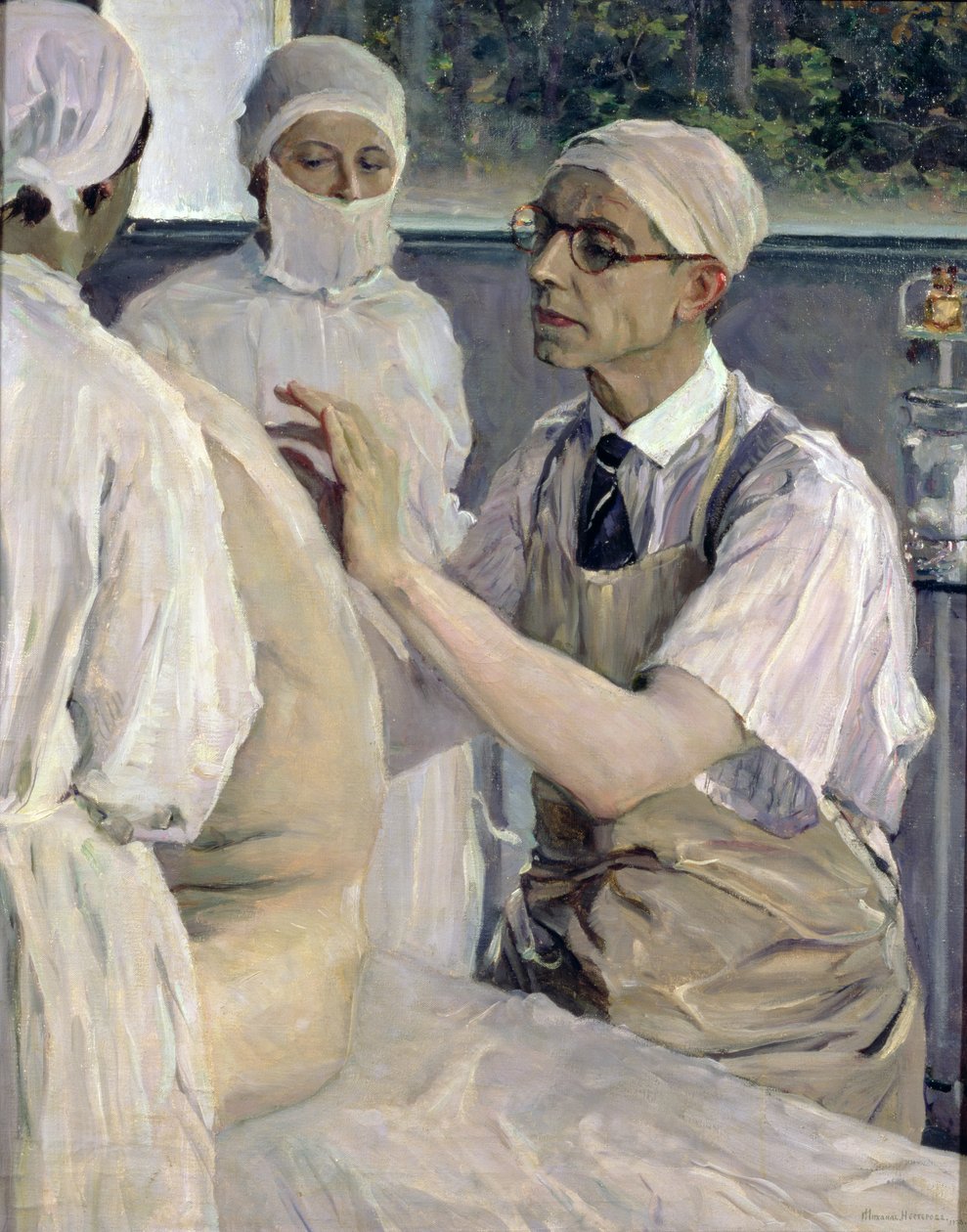Kirurgi Sergei Sergeevich Yudinin (1891-1954) muotokuva 1933 tekijältä Mikhail Vasilievich Nesterov