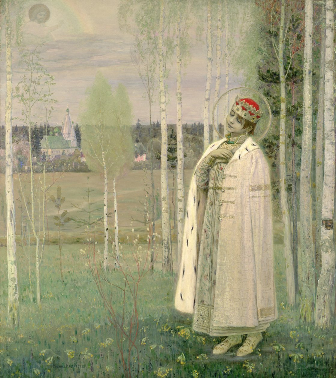 Tsarevitš Dimitry, murhatun tsaari Nikolauksen poika tekijältä Mikhail Vasilievich Nesterov