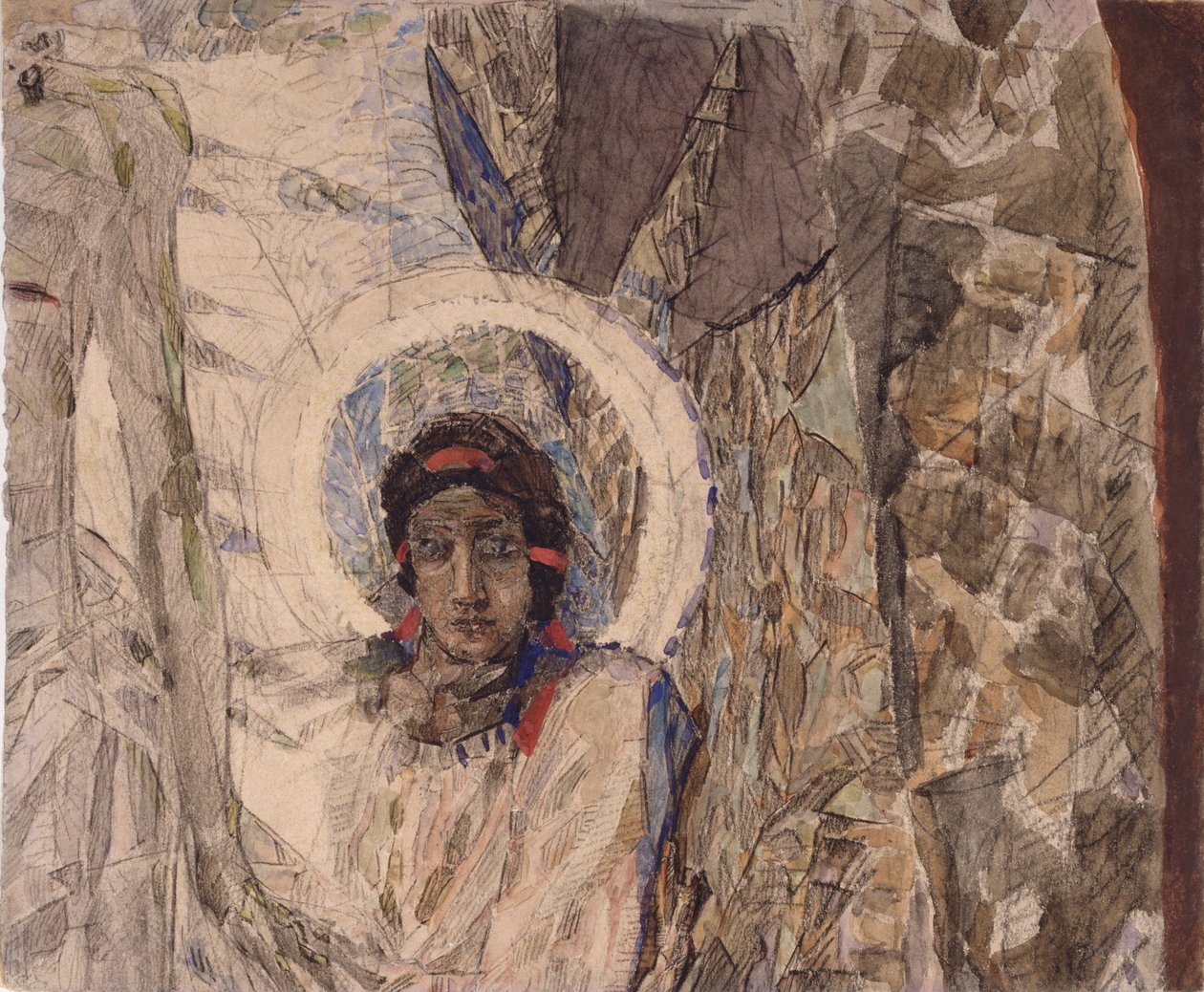 Angels Head, 1887 tekijältä Mikhail Aleksandrovich Vrubel