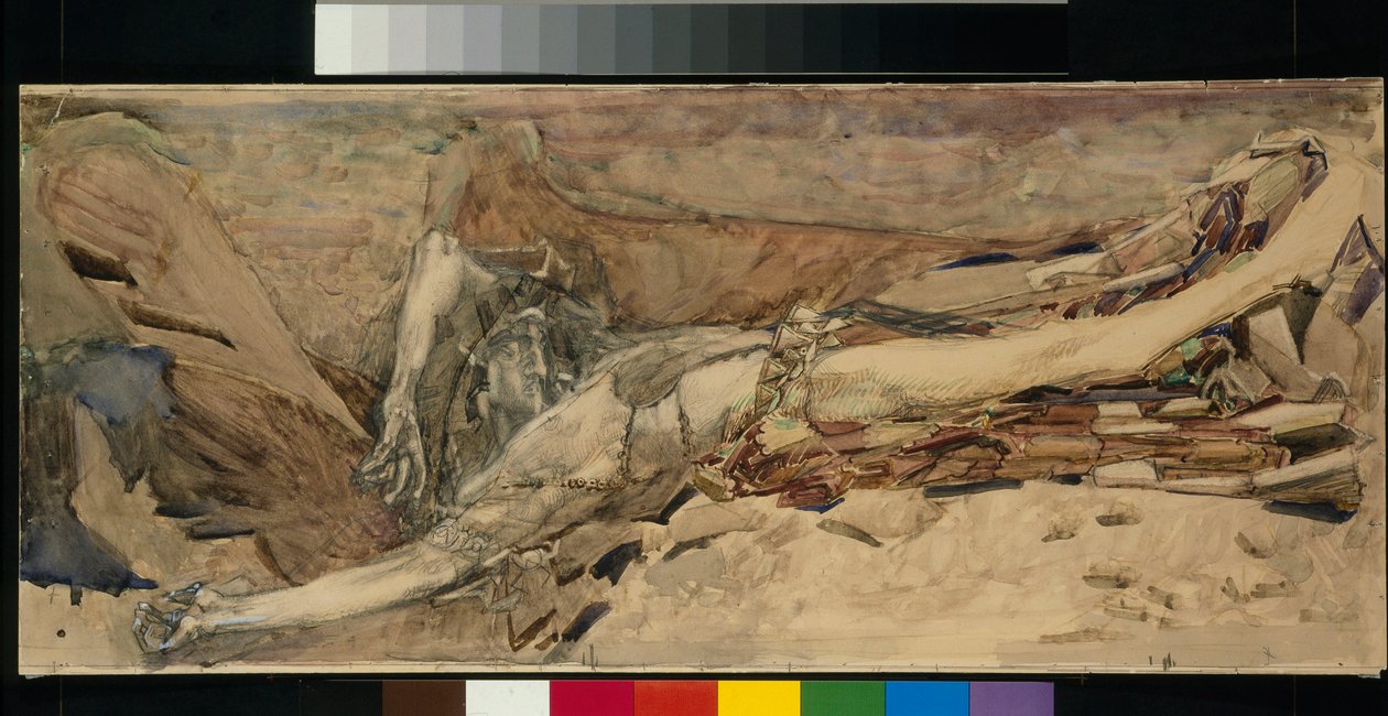 Demoniterassi - Mihail Lermontovin (1814-1841) runosta "Demoni" inspiroitunut teos, jonka on tuottanut Mihail Aleksandrovitš Vrubel (Vrubel) (1856-1910) tekijältä Mikhail Aleksandrovich Vrubel
