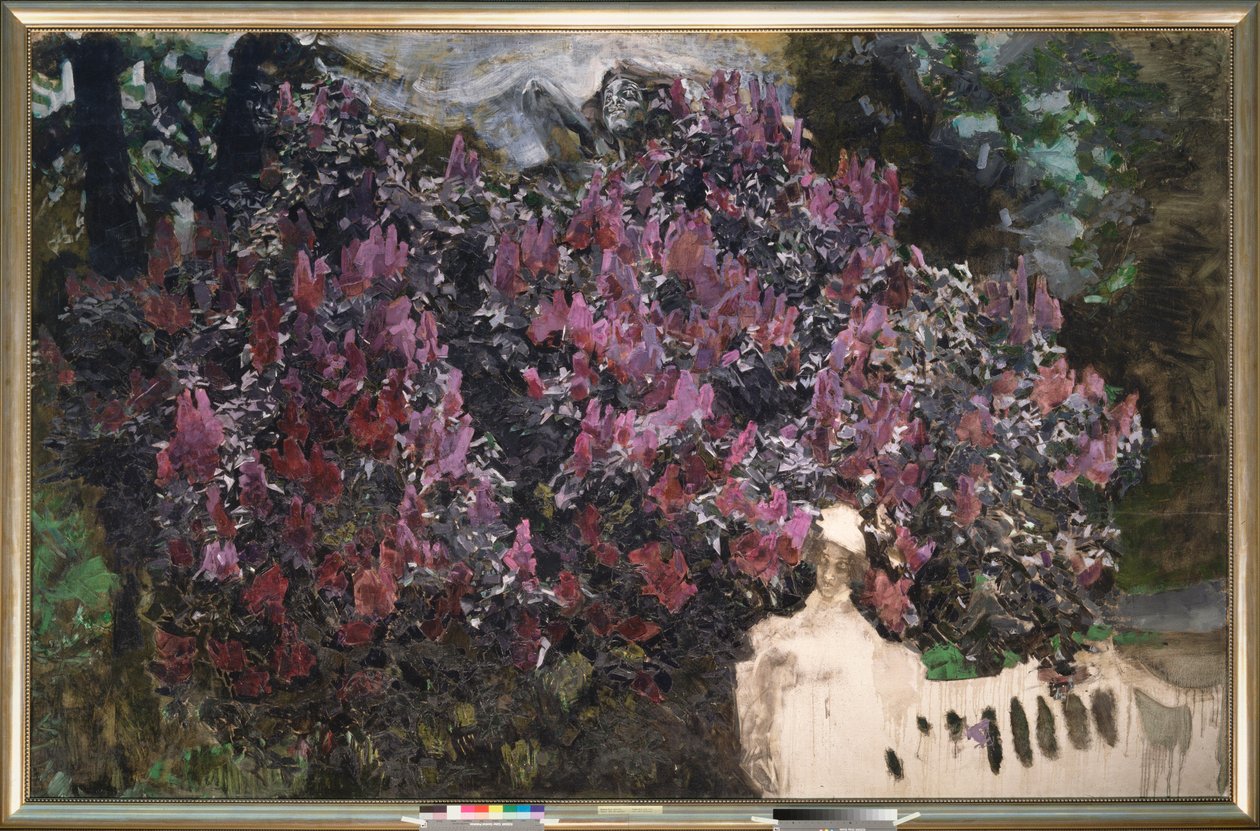 Lilacs (Lilacs) - maalaus Mihail Aleksandrovich Vrubel (Vrubel) (1856-1910), öljy kankaalle tekijältä Mikhail Aleksandrovich Vrubel