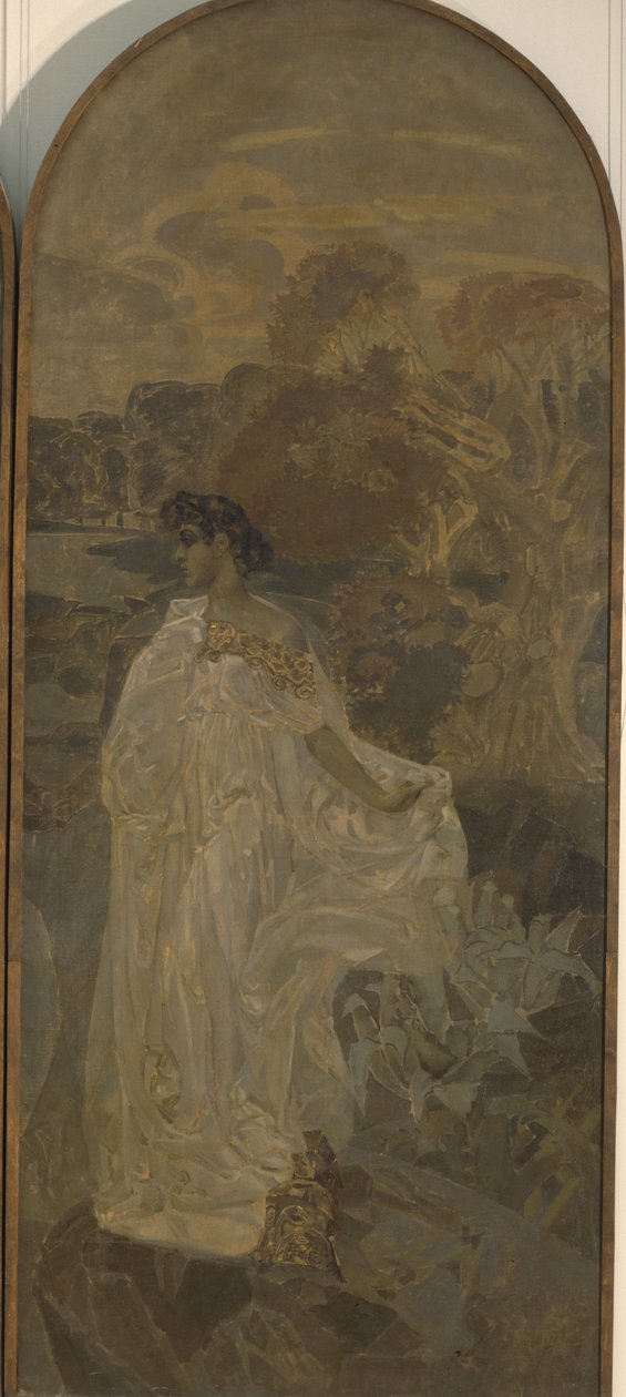 Minerva Triptyykki Pariisin tuomio, 1893 tekijältä Mikhail Aleksandrovich Vrubel