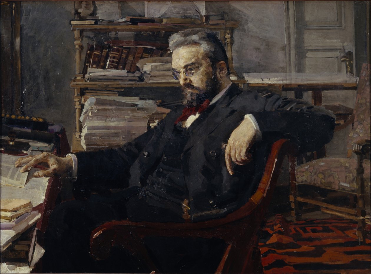 Konstantin Dmitrievich Artsybushevin muotokuva 1849-1901, 1897 tekijältä Mikhail Aleksandrovich Vrubel