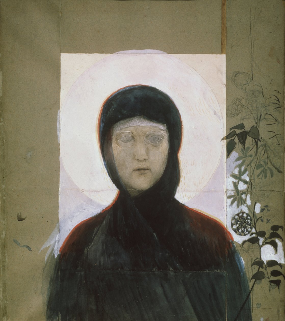 Neitsyt, 1884-1885 tekijältä Mikhail Aleksandrovich Vrubel