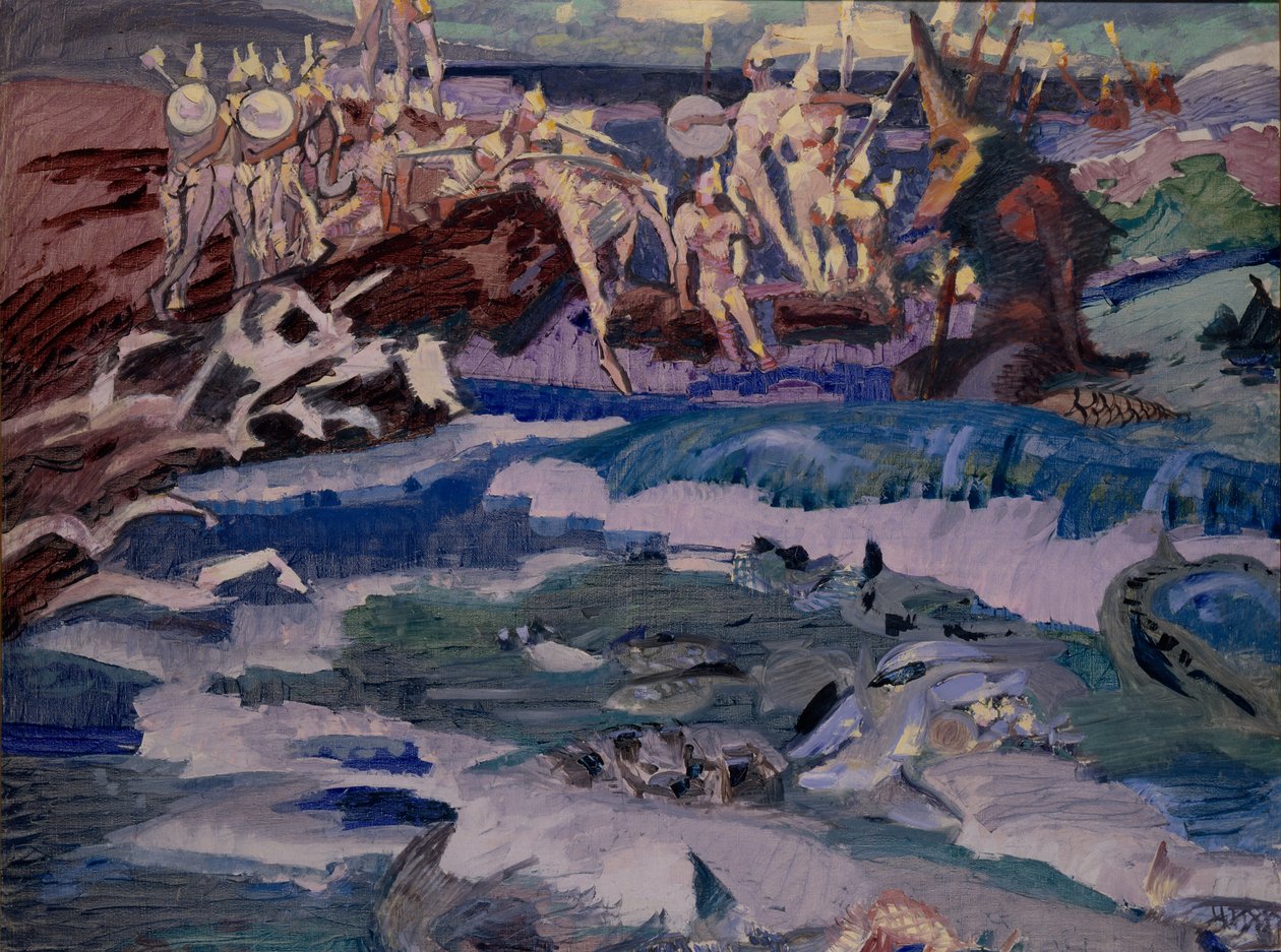 Kolmekymmentäkolme Bogatyria, 1901 tekijältä Mikhail Aleksandrovich Vrubel