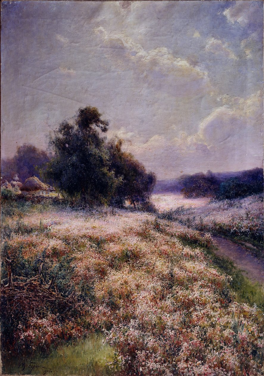 Kukkiva niitty, 1906 tekijältä Mikhail Andreyevich Berkos