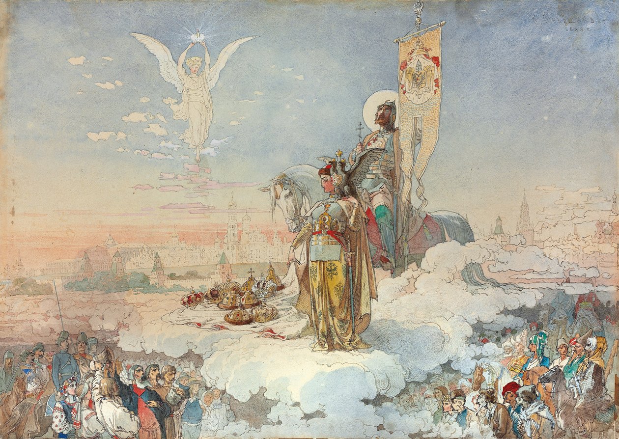 Aleksanteri III:n kruunajaiset, 1883 tekijältä Mikhail Mikishchin