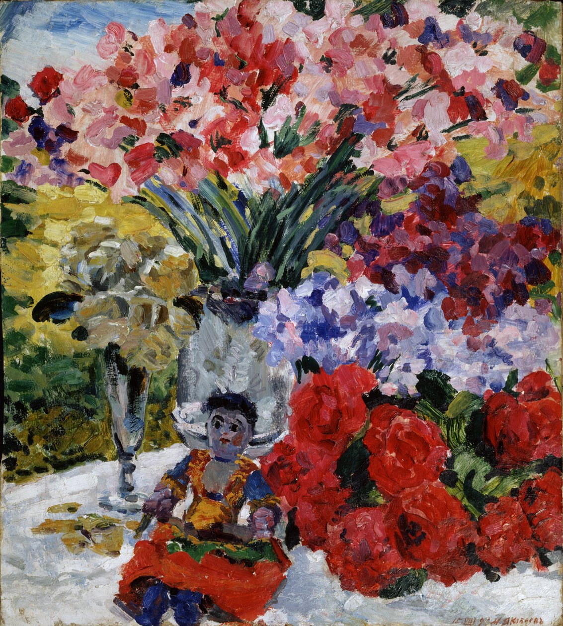 Kukat ja nukke, 1916 tekijältä Mikhail Nikolayevich Yakovlev