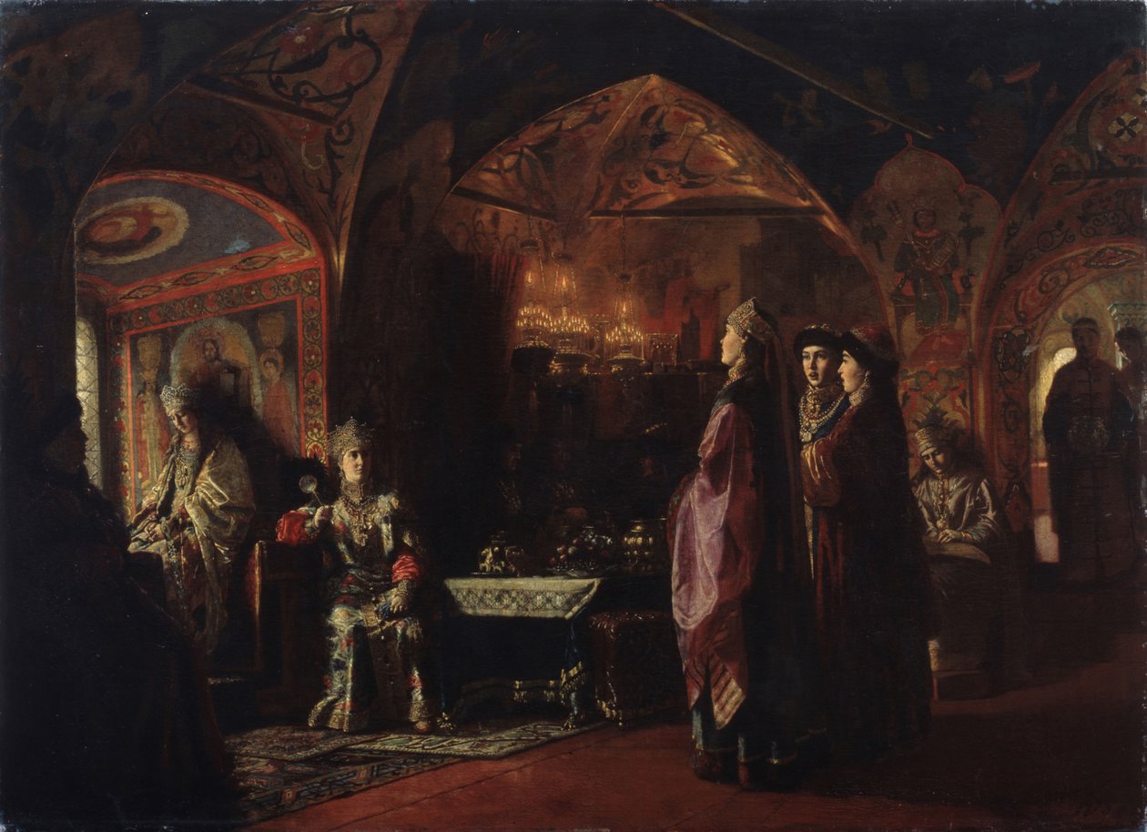 Tsarevnan asunto, 1878 tekijältä Mikhail Petrovich Klodt Baron