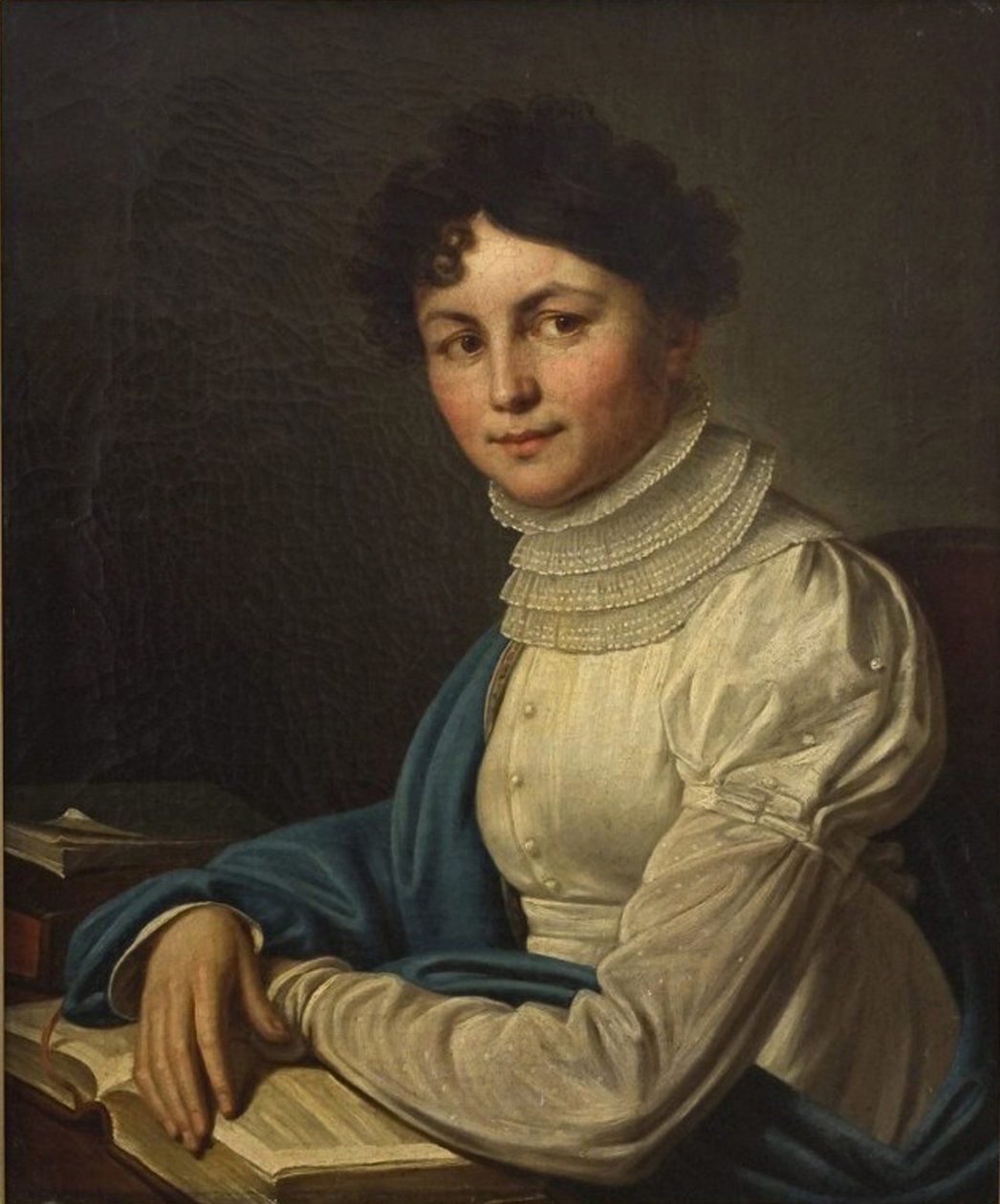 Runoilija Anna Buninan muotokuva 1774-1829, 1825 tekijältä Mikhail Prokopyevich Vishnevitsky