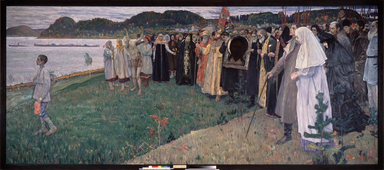 Venäjällä suosittu soul (Venäjällä The Folk Soul). Mihail Vasilyevich Nesterovin (1862-1942) maalaus öljy kankaalle tekijältä Mikhail Vasilievich Nesterov