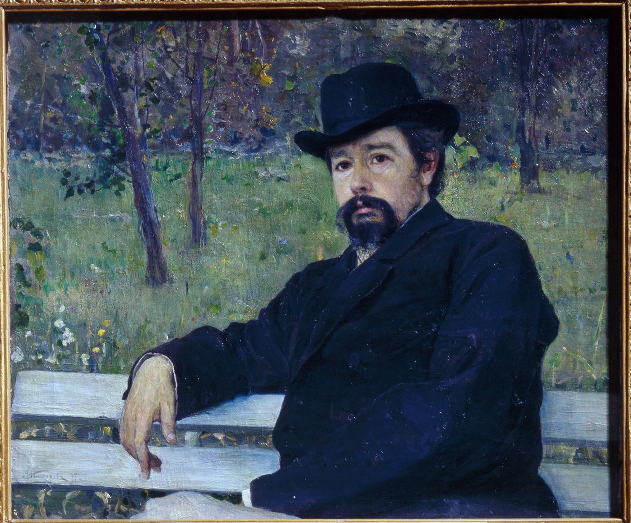 Taidemaalari Nikolai Aleksandrovitš Jarošenko muotokuva tekijältä Mikhail Vasilievich Nesterov