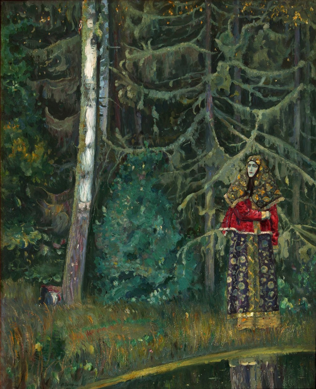 Satu, 1921 tekijältä Mikhail Vasilievich Nesterov