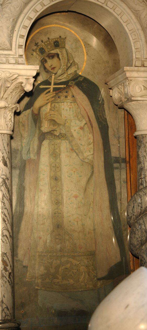 Pyhä Olga, Kiovan prinsessa, 1885-1896 tekijältä Mikhail Vasilievich Nesterov