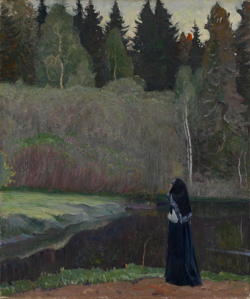 Satakieli laulaa, 1918 tekijältä Mikhail Vasilievich Nesterov