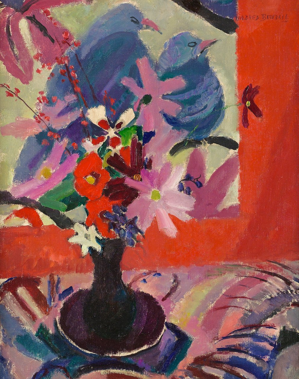 Kukat lintujen kanssa, n.1926 tekijältä Mildred Bendall