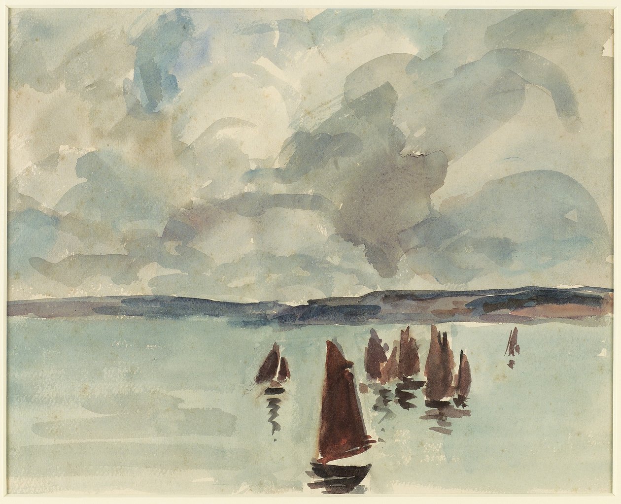 Pinasses, Arcachon Bay, n. 1928 tekijältä Mildred Bendall