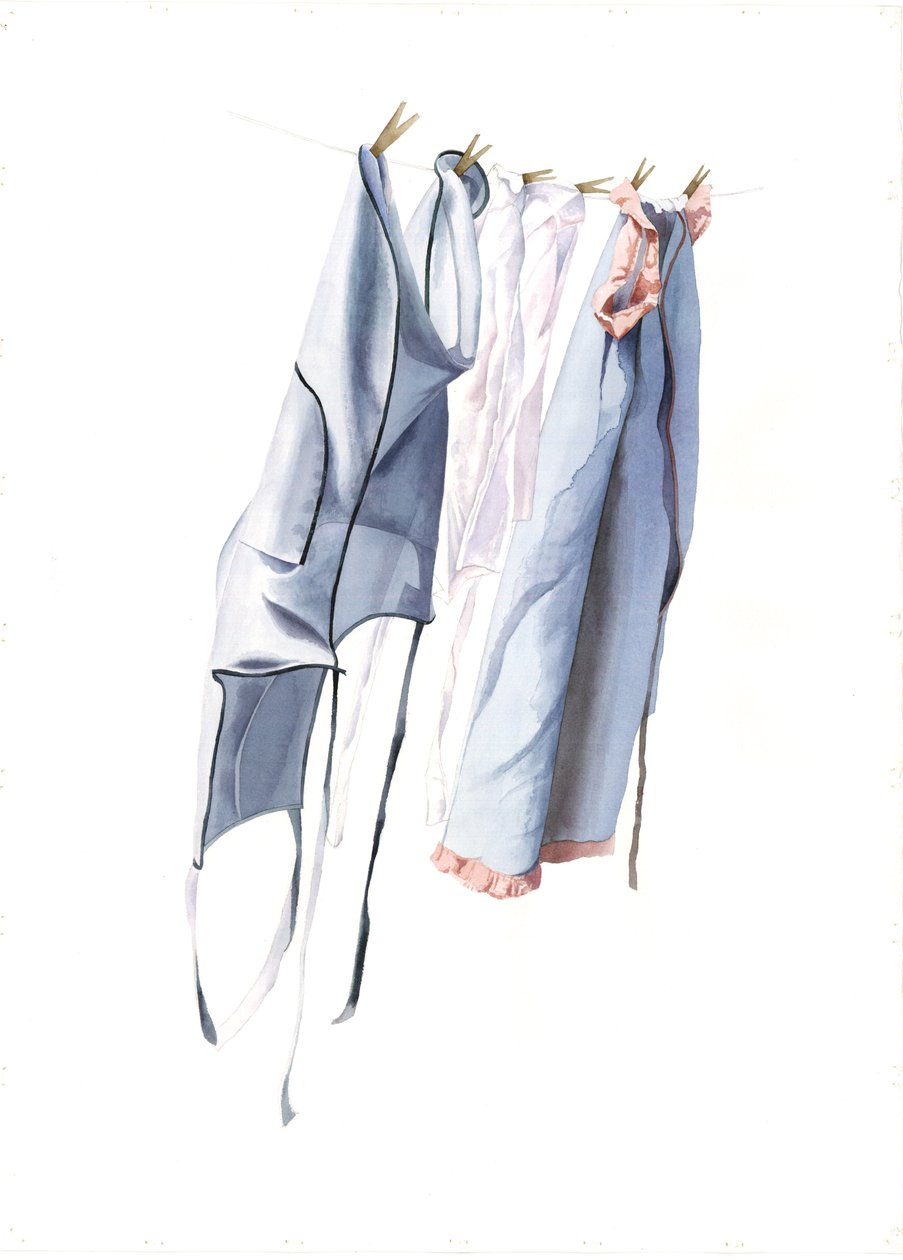 Kolme Annas Pinnieistä, 2003 (wc paperilla) tekijältä Miles Contemporary Artist Thistlethwaite