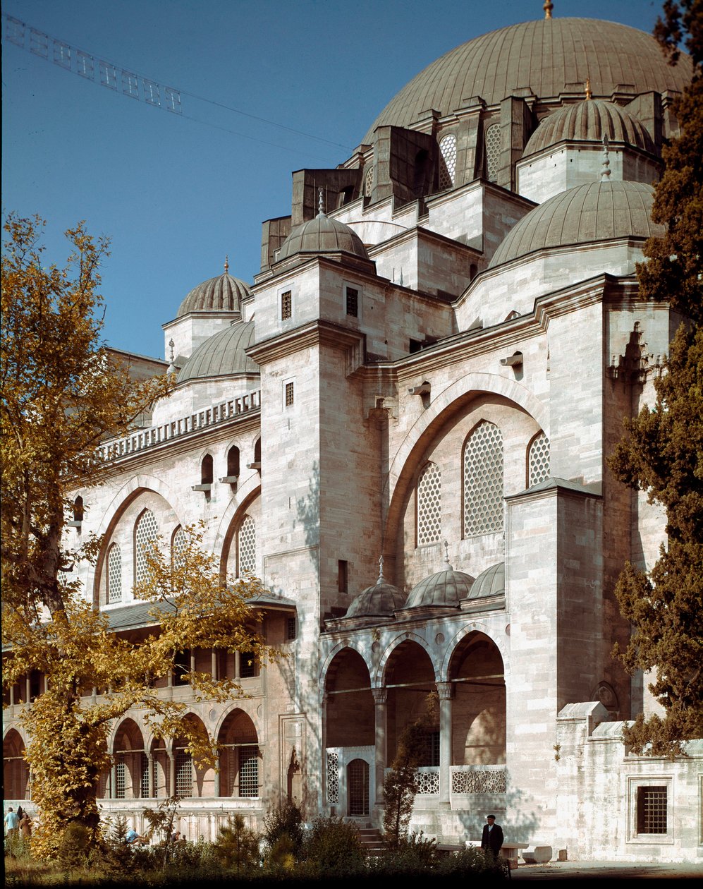 Näkymä Süleymaniye-moskeijalle (1550-1557) tekijältä Mimar Sinan