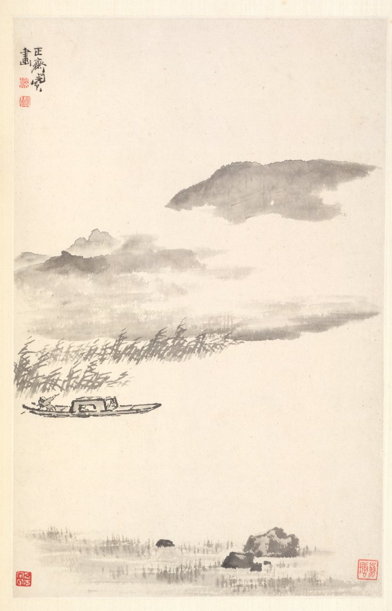 Jokimaisema, 1788. tekijältä Min Zhen