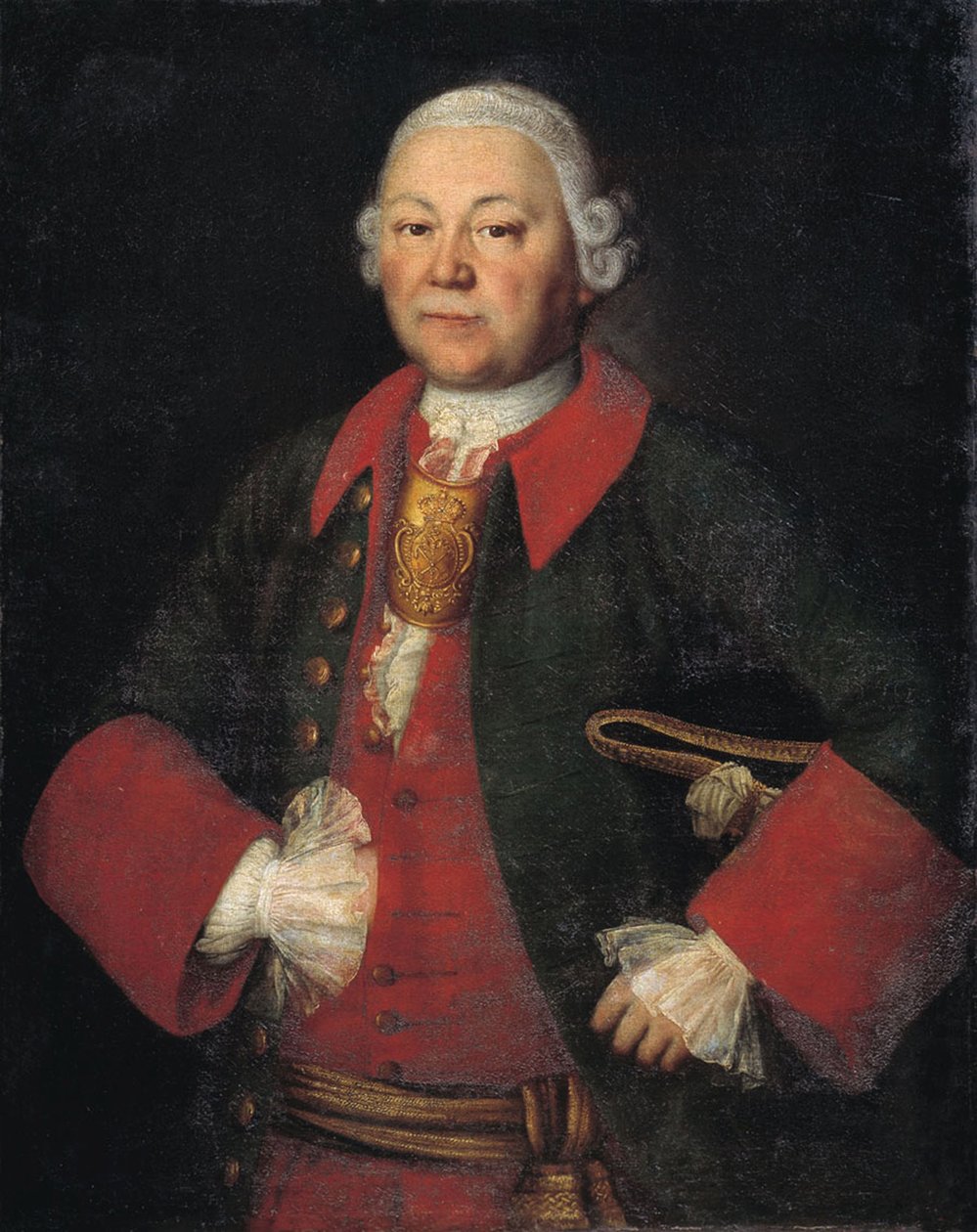 Kreivi Ivan Terentievich Meshcherskyn muotokuva, 1756 tekijältä Mina Lukich Kolokolnikov