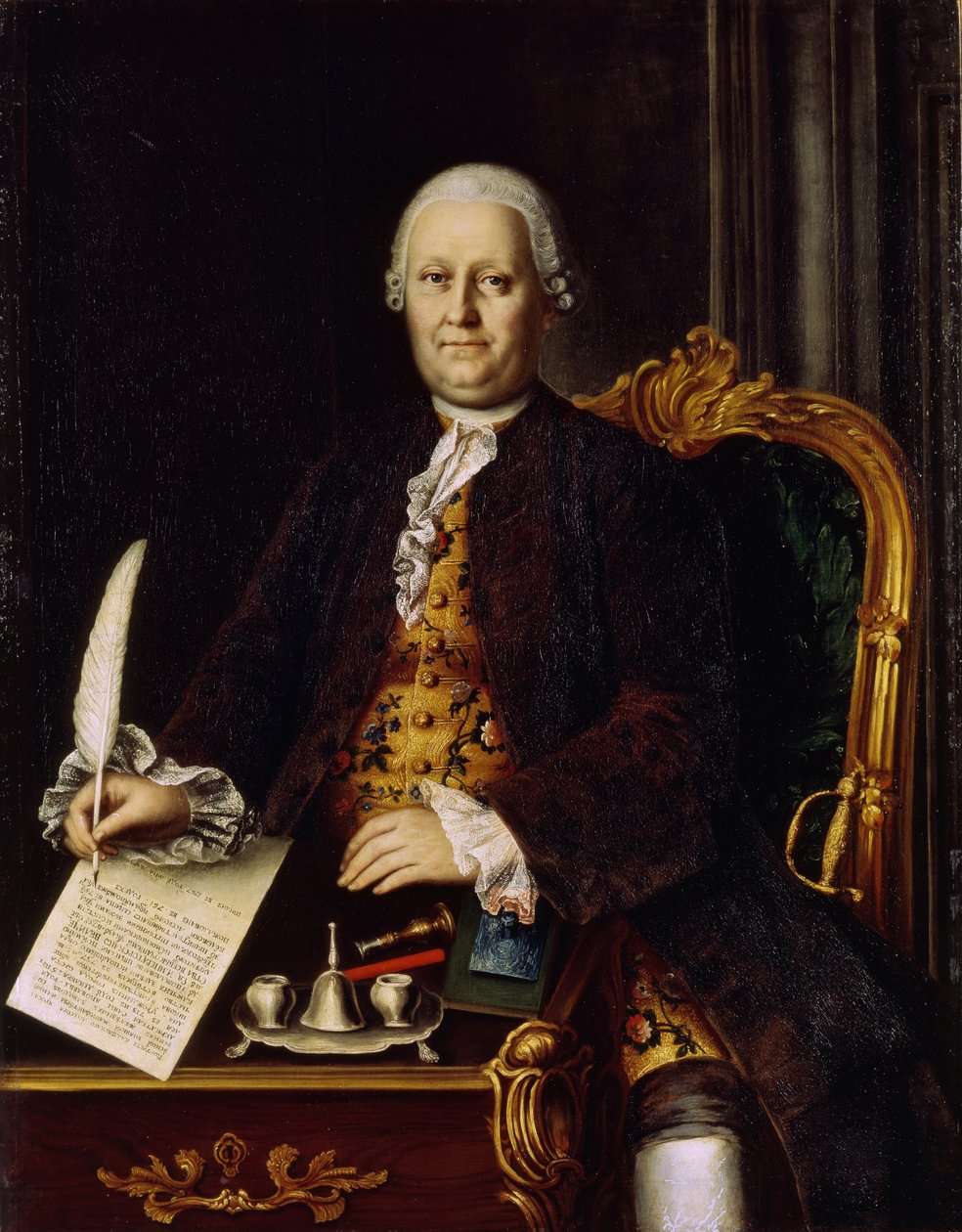 Muotokuva Sava Yakovlevich Yakovlevista 1713-1784, 1767 tekijältä Mina Lukich Kolokolnikov