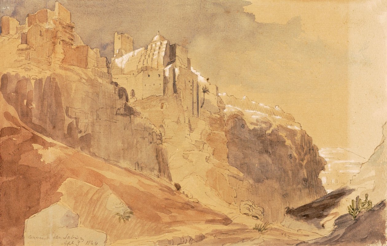 San Sabin luostari, 1844. tekijältä Miner Kilbourne Kellogg