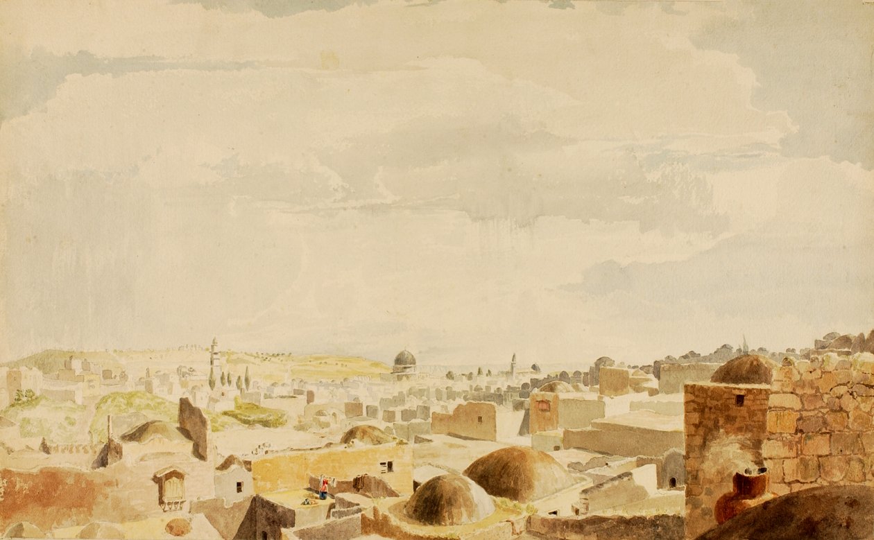 Jerusalem, Israel, 1844. tekijältä Miner Kilbourne Kellogg