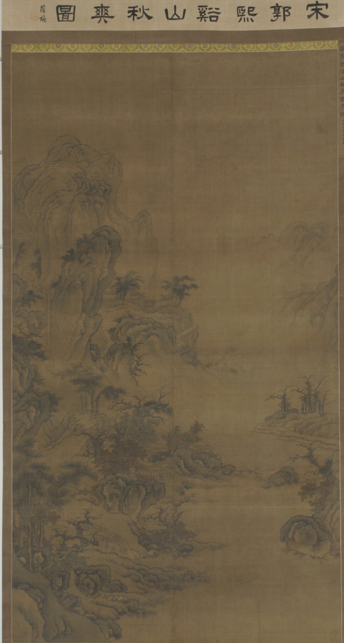 Kirkas syksy kukkuloiden ja purojen yllä, n. 1600 tekijältä Ming Dynasty Chinese School