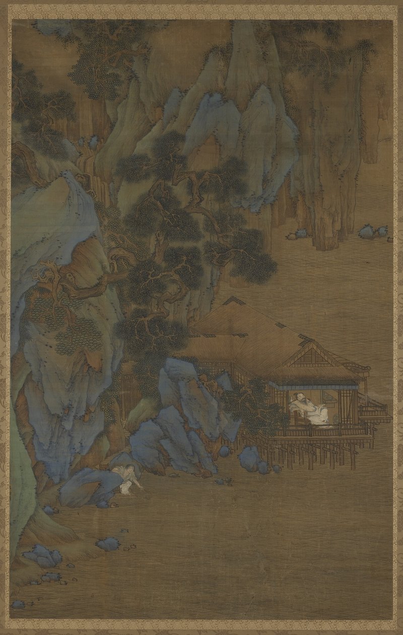 Nauti tuulesta Waterside Pavilionissa, 1500-1600-luvulla tekijältä Ming Dynasty Chinese School