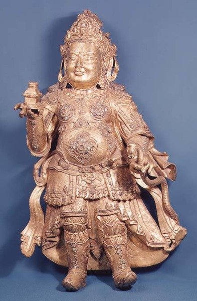 Virupaksan hahmo, 1400-luvun alku (pronssiksi kullattu) tekijältä Ming Dynasty Chinese School