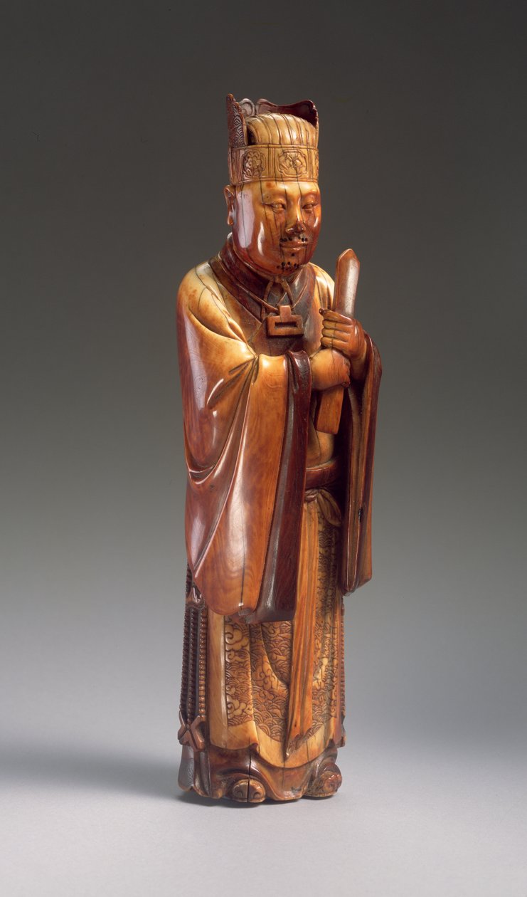 Virkailijahahmo (veistetty norsunluu) (katso myös 272119) tekijältä Ming Dynasty Chinese School