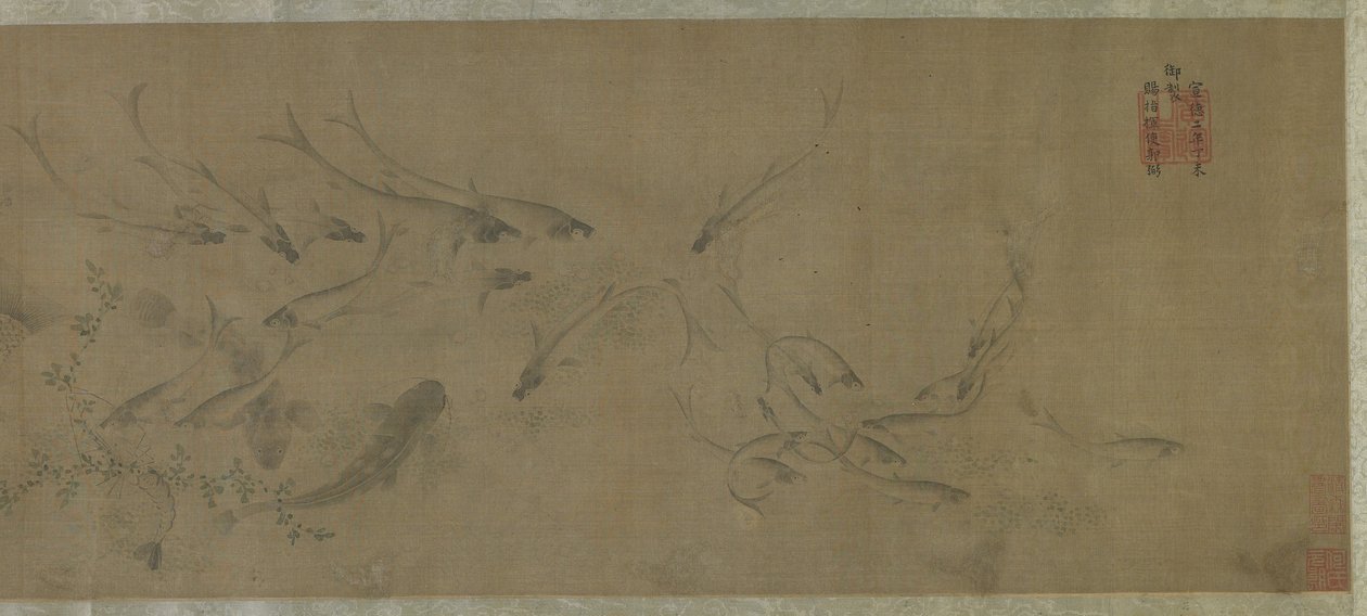 Kalat ja vesirikkakasvit tekijältä Ming Dynasty Chinese School