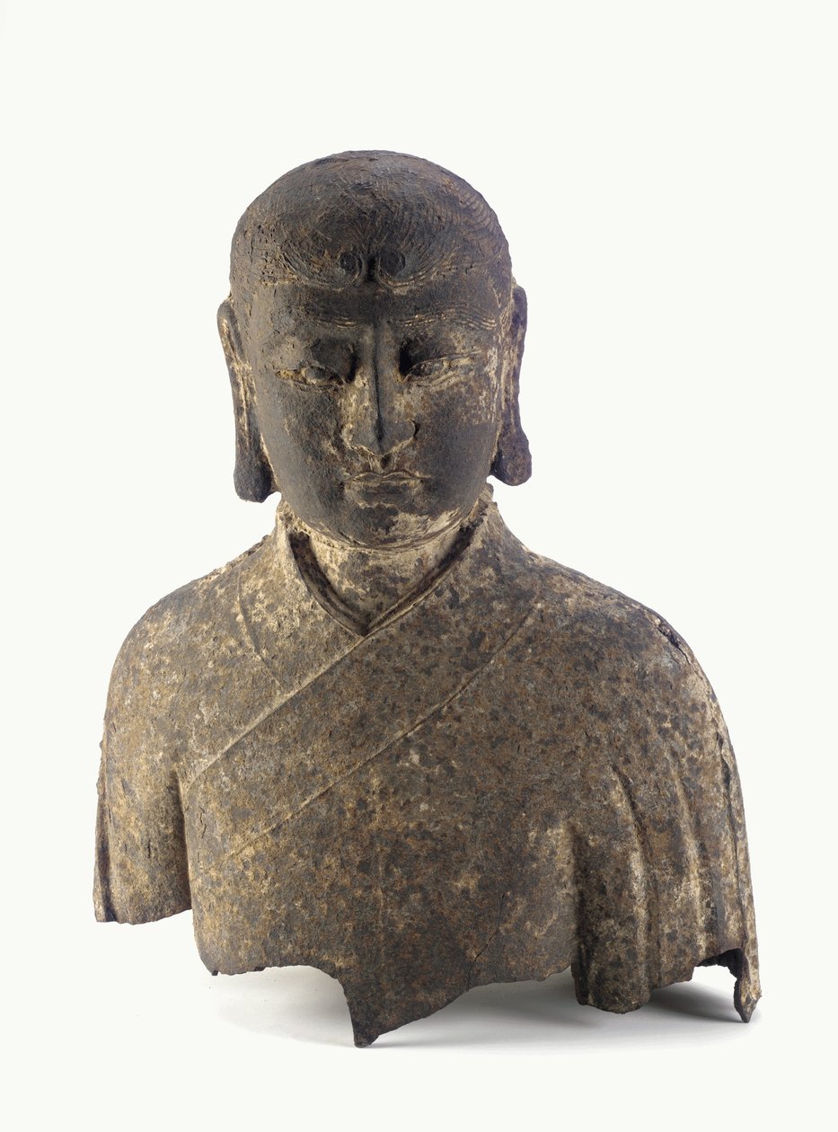 Lohanin pää ja rintakuva (rauta) tekijältä Ming Dynasty Chinese School