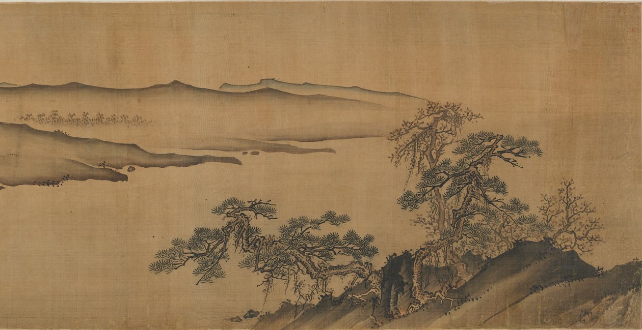 Kukkulat joen varrella, 1500-1600-luku tekijältä Ming Dynasty Chinese School