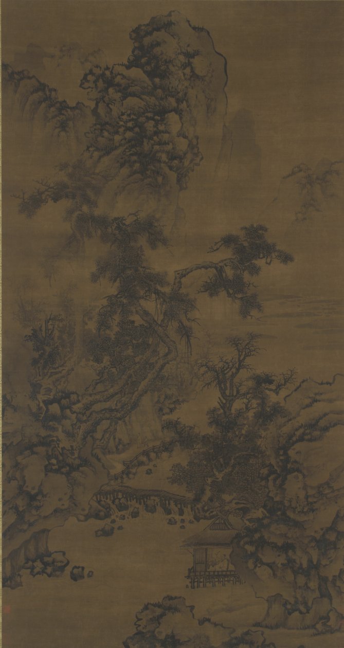 Pinesin kuunteleminen Riverside Pavilionissa tekijältä Ming Dynasty Chinese School
