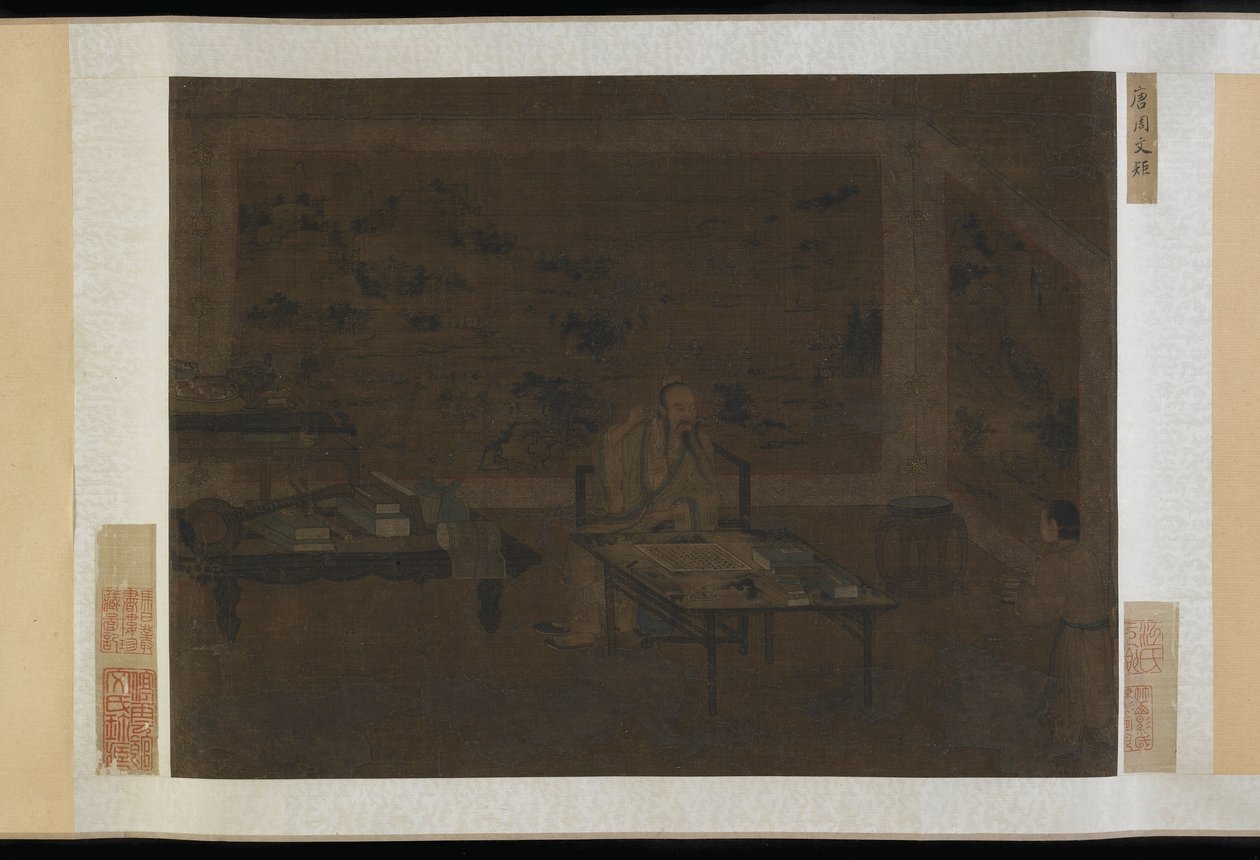 Mies puhdistaa korvaansa tekijältä Ming Dynasty Chinese School