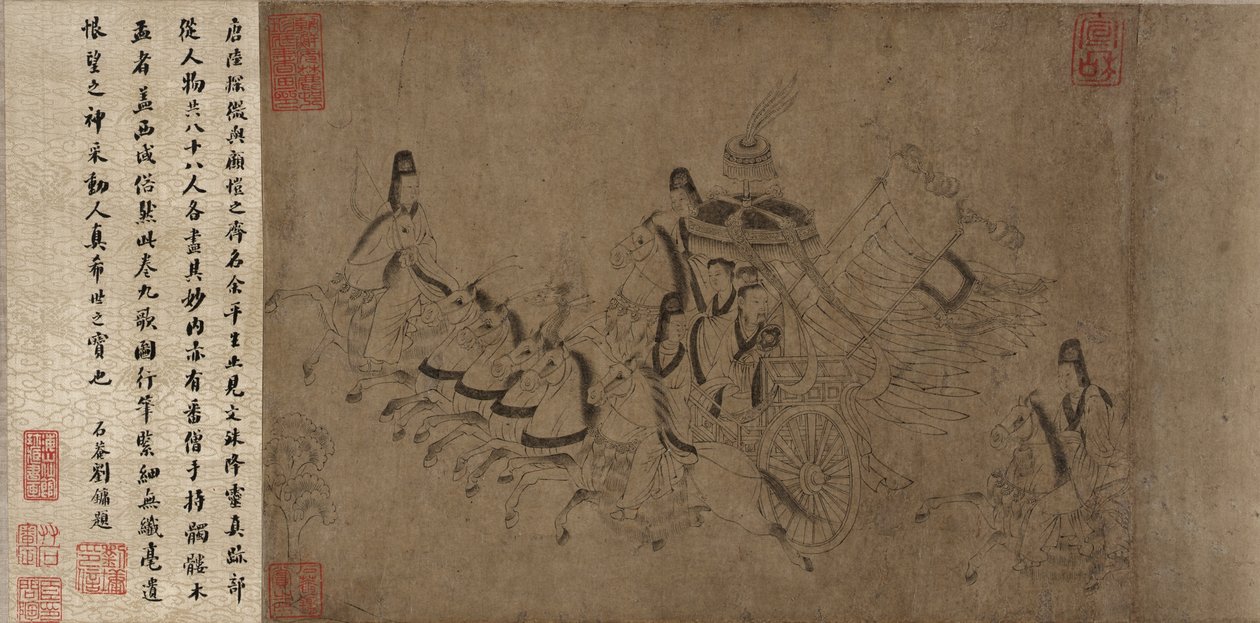 Luojoen nymfi (muste paperille) tekijältä Ming Dynasty Chinese School