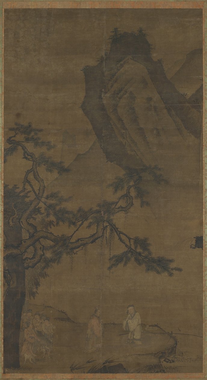 Viisan kutsuminen Wei-joelle tekijältä Ming Dynasty Chinese School