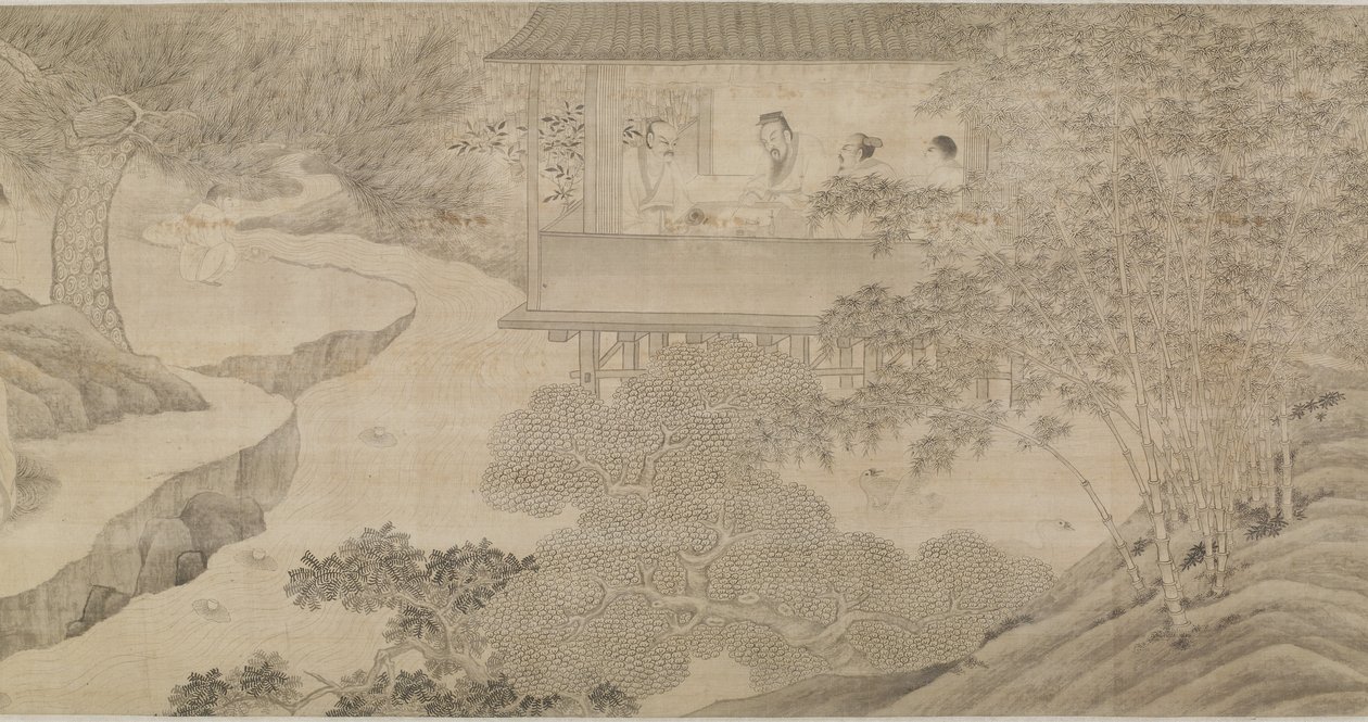 Kokoontuminen orkideapaviljongissa tekijältä Ming Dynasty Chinese School