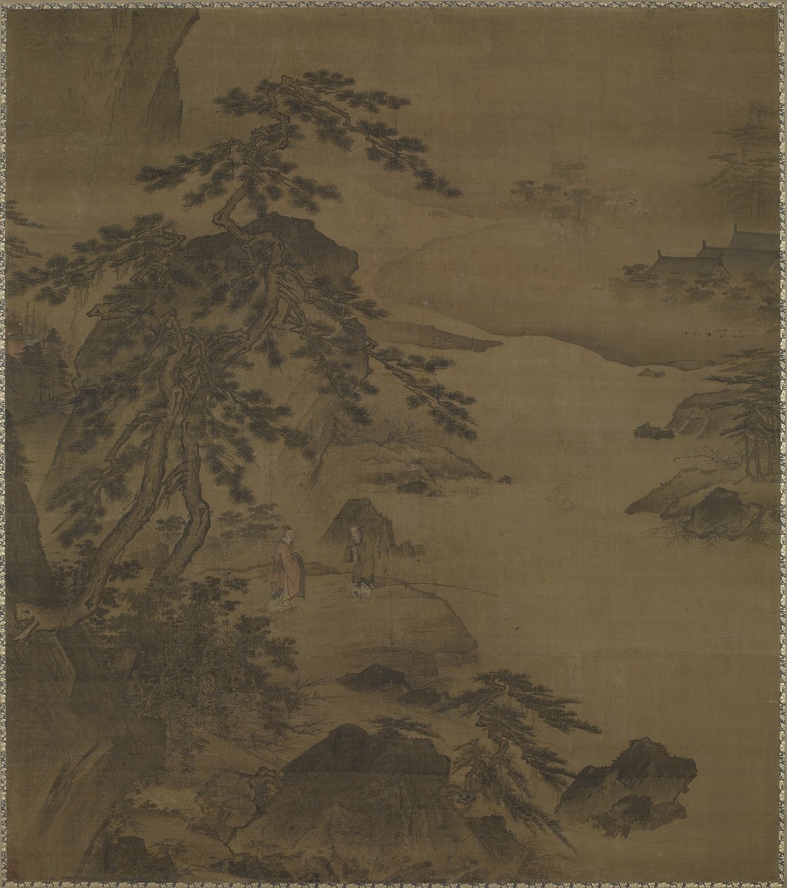 Vierailu Sagessa Wei-joella, 1400-luvun puoliväli tekijältä Ming Dynasty Chinese School