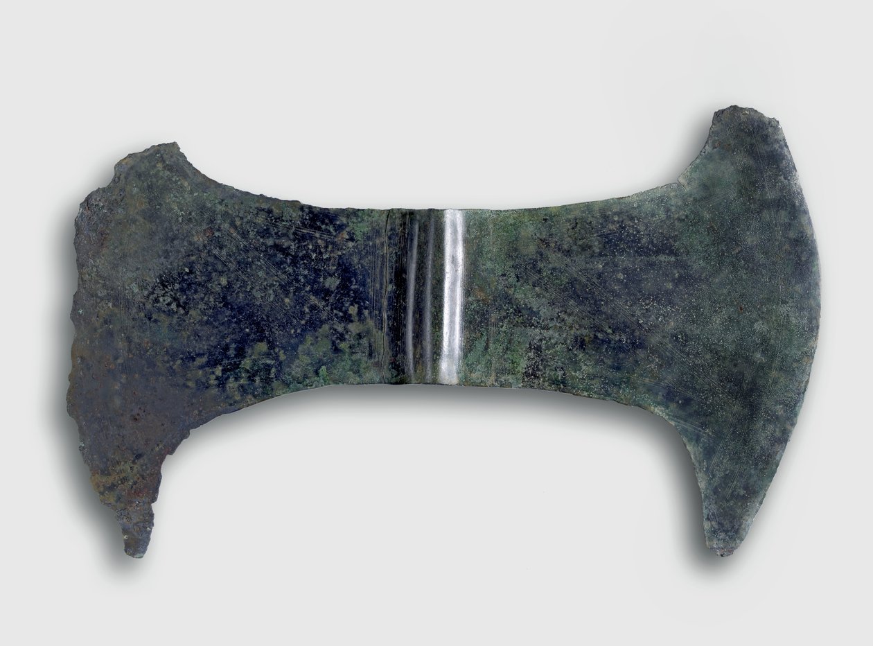Votiivi-kaksoiskirves, Kreeta, n. 1700-1500 eKr. (pronssi) tekijältä Minoan