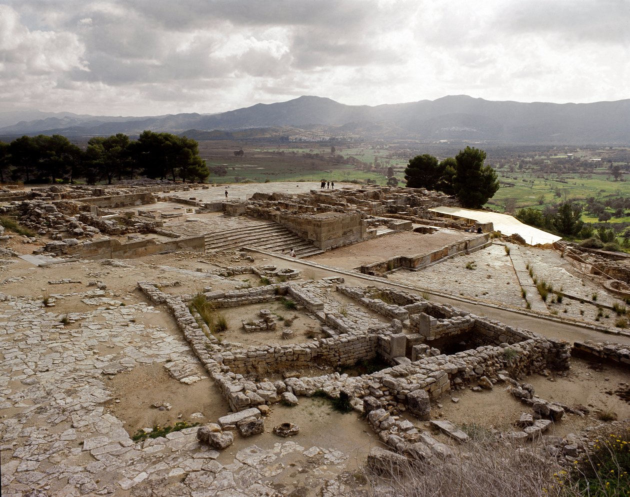 Näkymä Phaistoksen raunioista, 2700-1200 eKr tekijältä Minoan