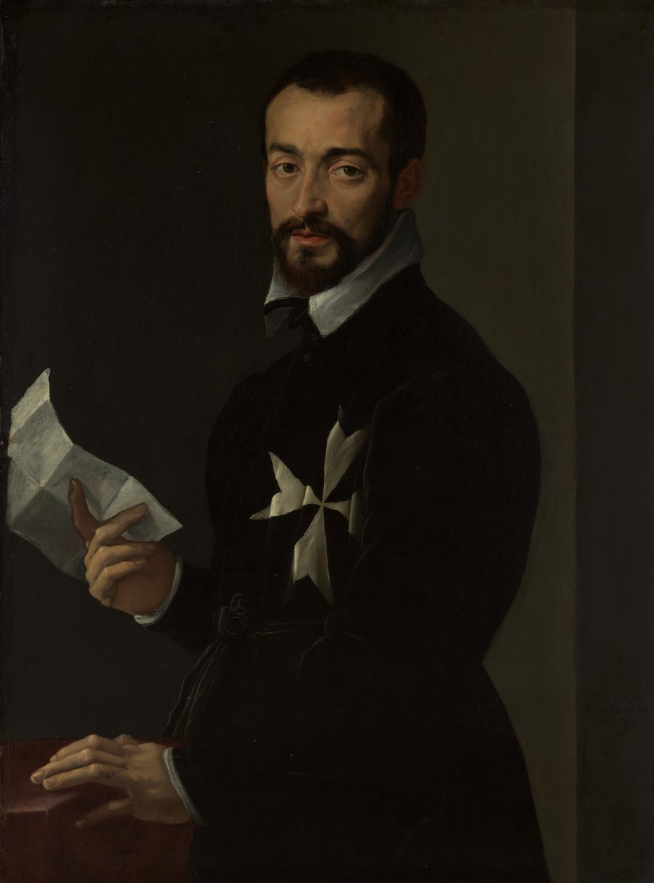 Maltan ritarin muotokuva, luultavasti Fra Jacopo Salviati, 1566. tekijältä Mirabello Cavalori