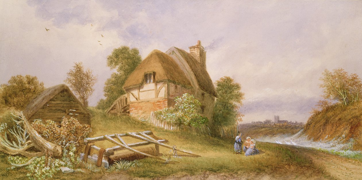 Lähellä Christchurchia, Hampshire, 1874 tekijältä Miss Lorimer