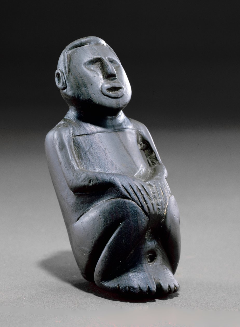 Urosmainen effigy pipe, 1100-1300 (nauhallinen liuskekivi) tekijältä Mississippian culture