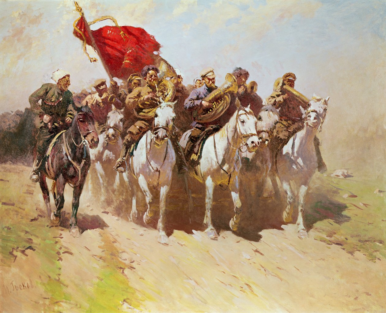 1. ratsuarmeijan vaskisoittokunta, 1934 tekijältä Mitrofan Borisovic Grekov