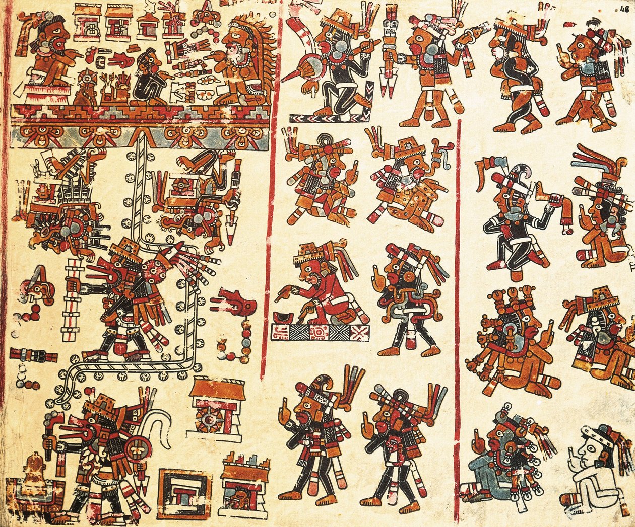 Venetsian Meksikon Codex tekijältä Mixtec Mixtec