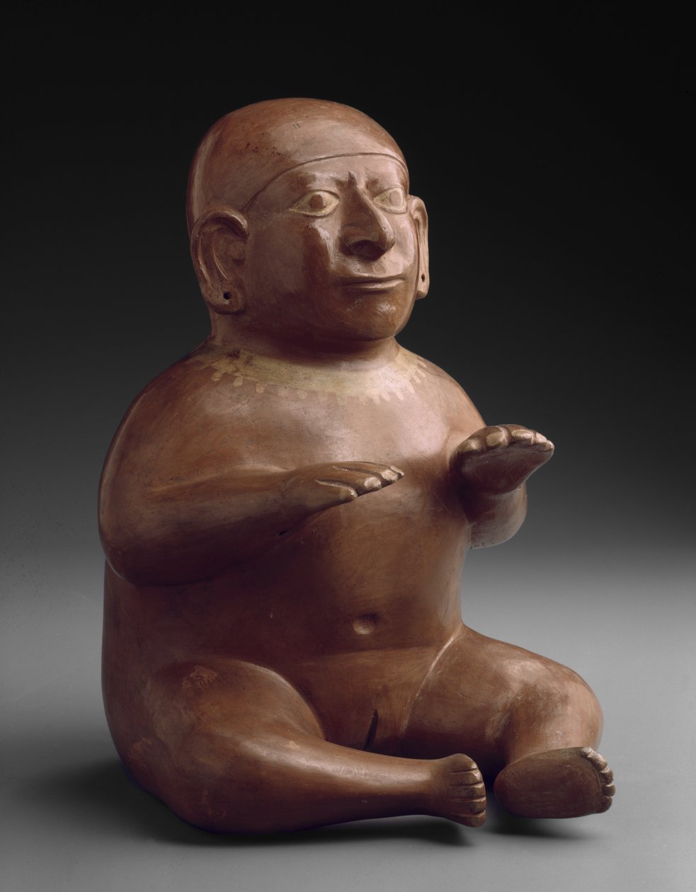 Istuva nainen Effigy Alus tekijältä Moche Moche